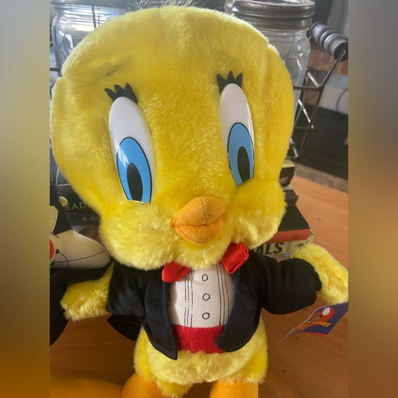Vintage Tweety Bird Magician And Sylvester The Cat Plush Looney Tunes 1998 - Picture 2 of 12